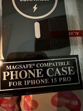 MagSafe Compatible Phone Case for iPhone 15 Pro - Black